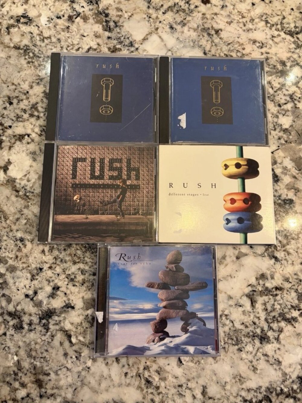 Rush 5 CD Lot Different Stages Roll the Bones Test for Echo